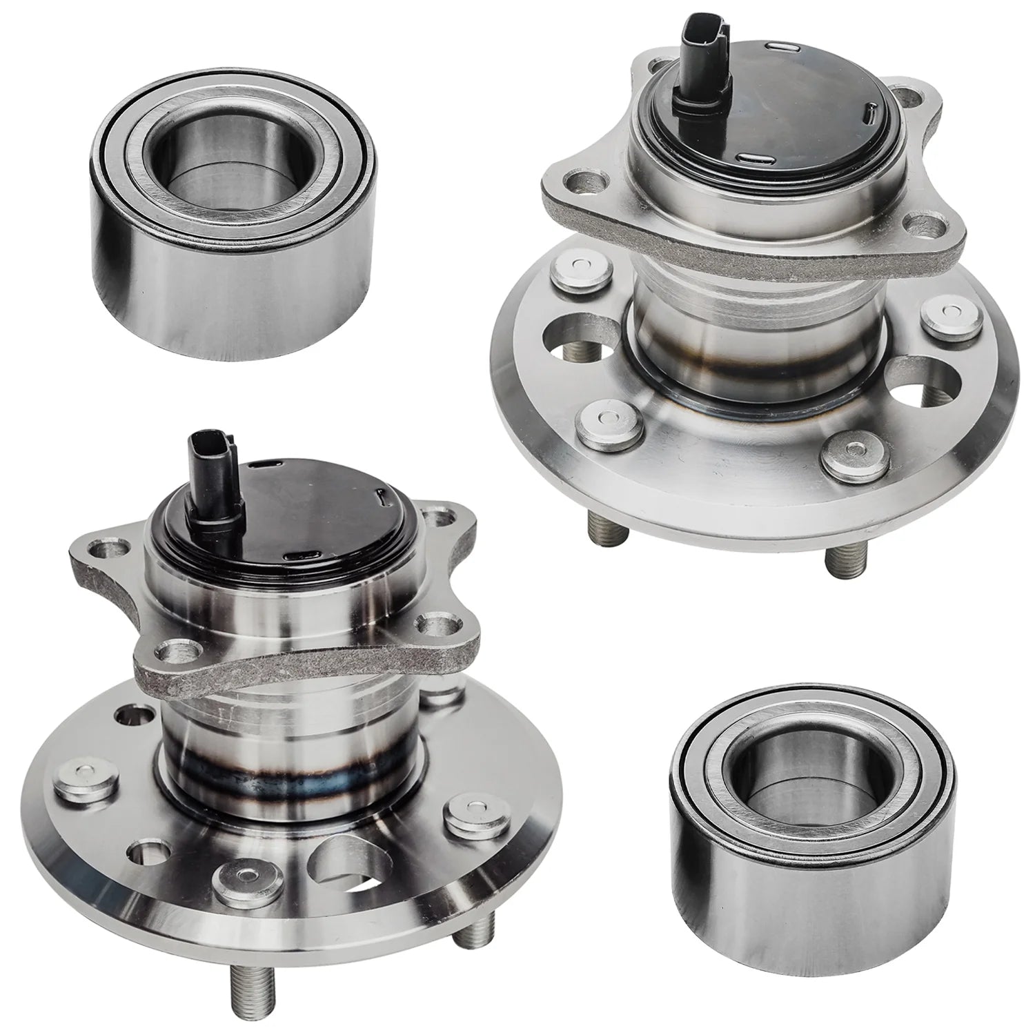Detroit Axle - Wheel Bearings Wheel Bearing Hubs for Toyota Camry Avalon Solara Highlander Lexus ES330 ES350 Front Wheel Bearings Assembly Rear Wheel Bearing Hubs Assembly Replacement