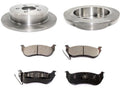 Rear Semi-Metallic Brake Pad and Rotor Kit - Compatible with 2003 - 2007 Jeep Liberty 2004 2005 2006