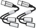 USB C to USB C Female Adapter USB Y Splitter Cable USB C Splitter (NOT for Monitor and Charging) USB C Male to 2USB-C