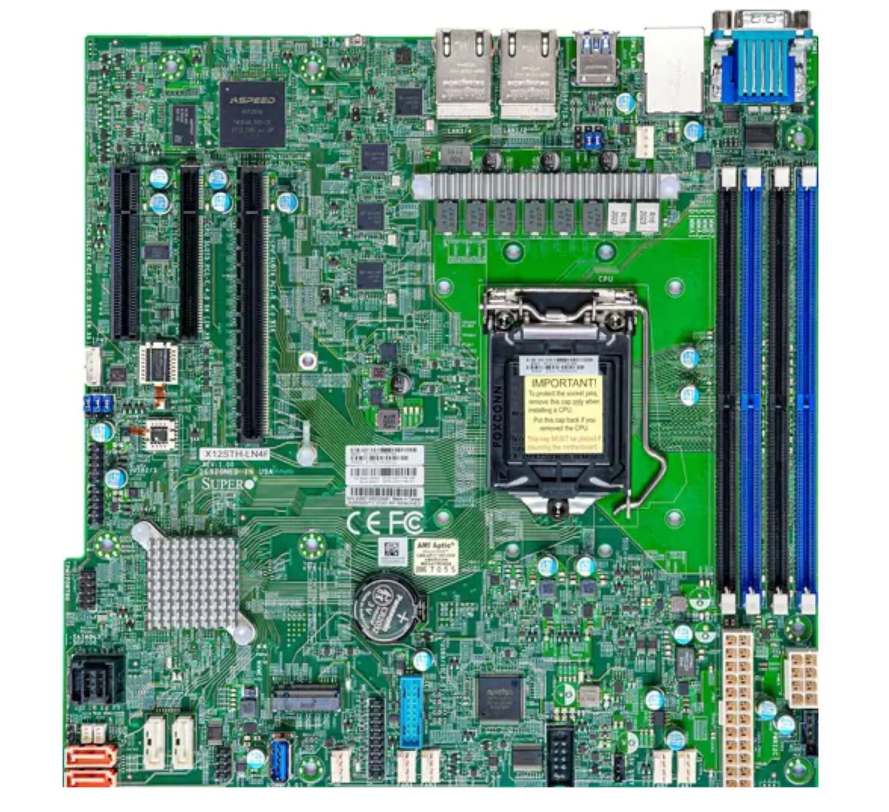 *NEW* Supermicro X12STH-LN4F Motherboard - Intel C256 Chipset - Single Socket LGA-1200 (Socket H5) DDR4 - Micro-ATX Full Warranty