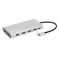 Manhattan USB-C 12-in-1 Triple-HDMI Monitor Docking Station with 100W PD, 4k@60Hz, USB-A, USB-C, Gigabit Network, SD Card Reader