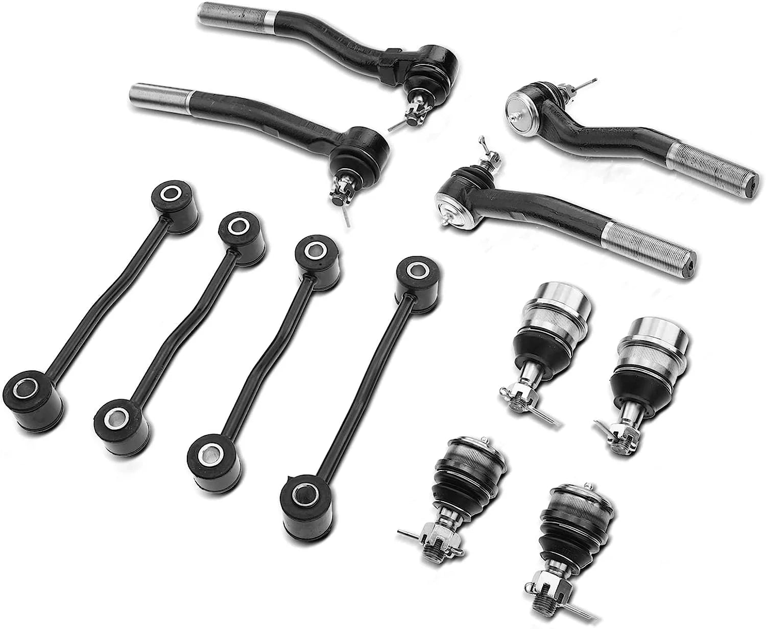 A-Premium 12Pcs Front Rear Suspension Kit Sway Bar Link Tie Rod End Ball Joint Compatible with Jeep Grand Cherokee 1999-2004
