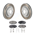 Transit Auto - Front Coated Disc Brake Rotors And Ceramic Pads Kit For 2012-2016 Honda CR-V FWD KGT-100521