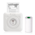 PeriPage Mini Pocket Wireless BT Thermal Printer Picture Photo Label Memo Receipt Paper Printer with USB Cable Support for Android iOS Smartphone Windows