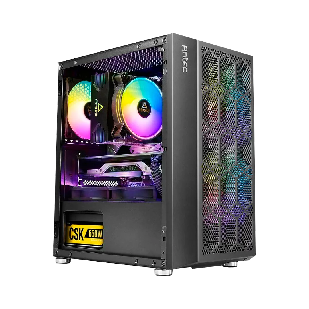 KLY Ninja - Gaming Desktop PC, AMD Ryzen 3 4100 (Zen 2) Quad-Core 3.8 GHz, GTX 1650 4GB GDDR6, 16GB RAM DDR4 2999, 500 GB SSD, RGB, Windows 11 Home