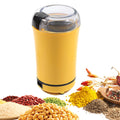 Yellow 50g/ 110V Coffee Grinder Electric with Stainless Steel Bowl