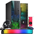 Restored Lumos 8 Gaming Desktop PC, Intel Core i5, AMD RX 6400 4GB DDR6, 16GB RAM, 256GB SSD + 1TB HDD, RGB Front Panel 385 patterns, RGB Kit, Win 10 Pro (Refurbished)