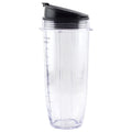 32 oz Cup with Sip & Seal Lid Replacement Parts 407KKU641 408KKU641 Compatible with Nutri Ninja Auto-iQ BL480 BL640 CT680 Blenders