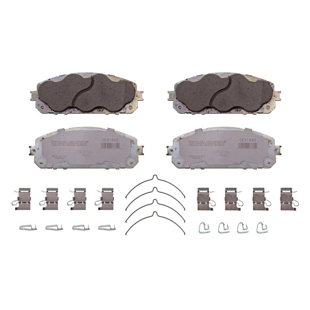 Disc Brake Pad Set Fits select: 2014-2020 JEEP CHEROKEE, 2021 JEEP CHEROKEE LATITUDE LUX