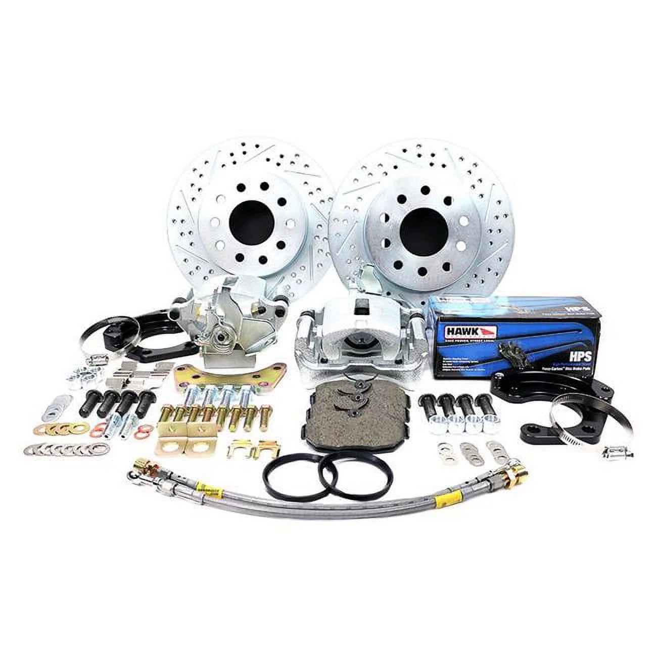Master Power Brakes  9 in. Legend Serie Rear Disc Brake Conversion Kit for Ford & Large Bearing Flange