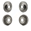 Front Rear Disc Brake Rotors Drums Kit For Honda Civic del Sol K8-102002