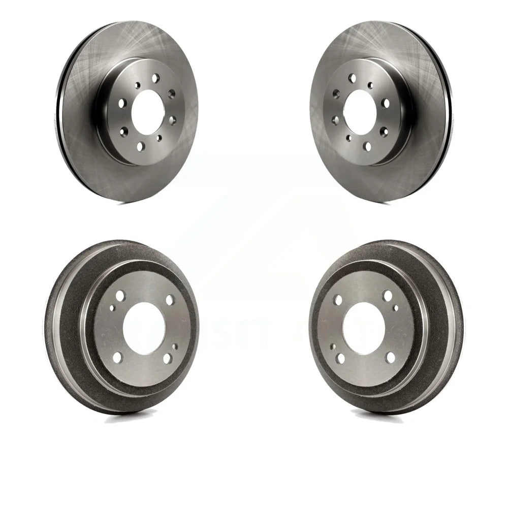 Front Rear Disc Brake Rotors Drums Kit For Honda Civic del Sol K8-102002