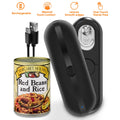 Luxmo Rechargeable Electric Can Opener - One Button Control Automatic Handheld Can Opener for Multiple Cans