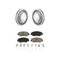 Transit Auto - Front Coated Disc Brake Rotors And Ceramic Pads Kit For Honda Civic CR-V Acura ILX KGC-100308