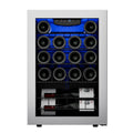 CLF Wine Refrigerator Cooler£¬20 Bottle Mini Wine Fridge Freestanding Wine Cellar with Glass Door