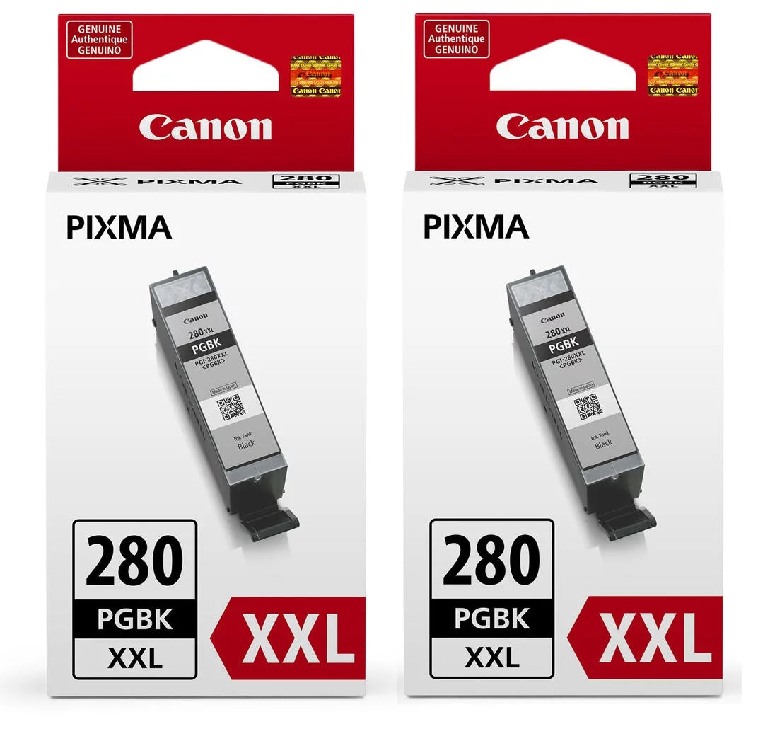 Genuine Canon PGI-280 XXL Pigment Black Ink Tank (2 Pack)