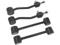 Front and Rear Stabilizer Bar Link - 4 Piece - Compatible with 1997 - 2006 Jeep Wrangler (with Front Sway Bar Link with 1 Stud) 1998 1999 2000 2001 2002 2003 2004 2005