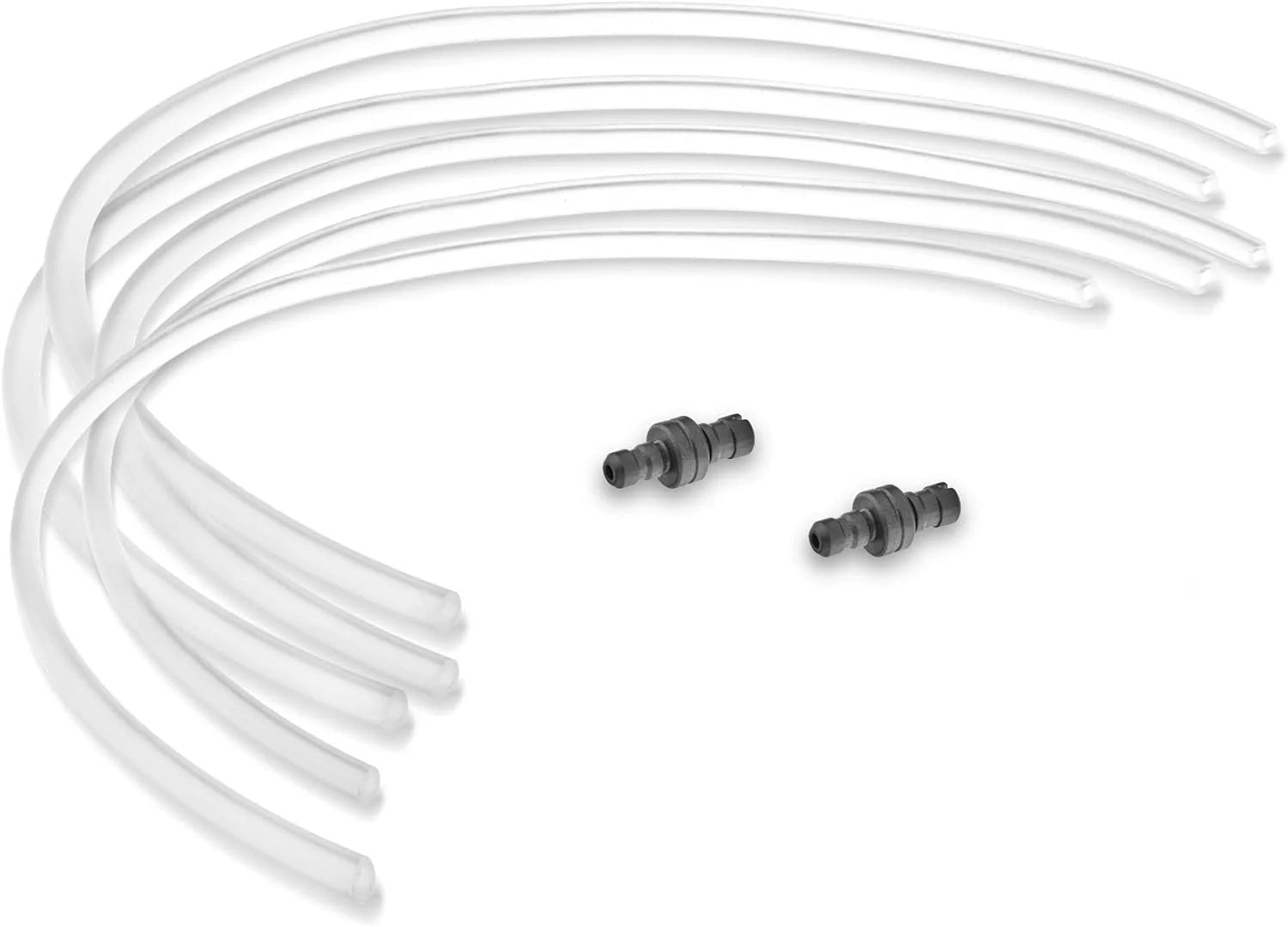 5X Milk Tubes Hoses 6X3mm L=36Cm Compatible For Jura Nivona Melitta Frothing Nozzles +2X Connector