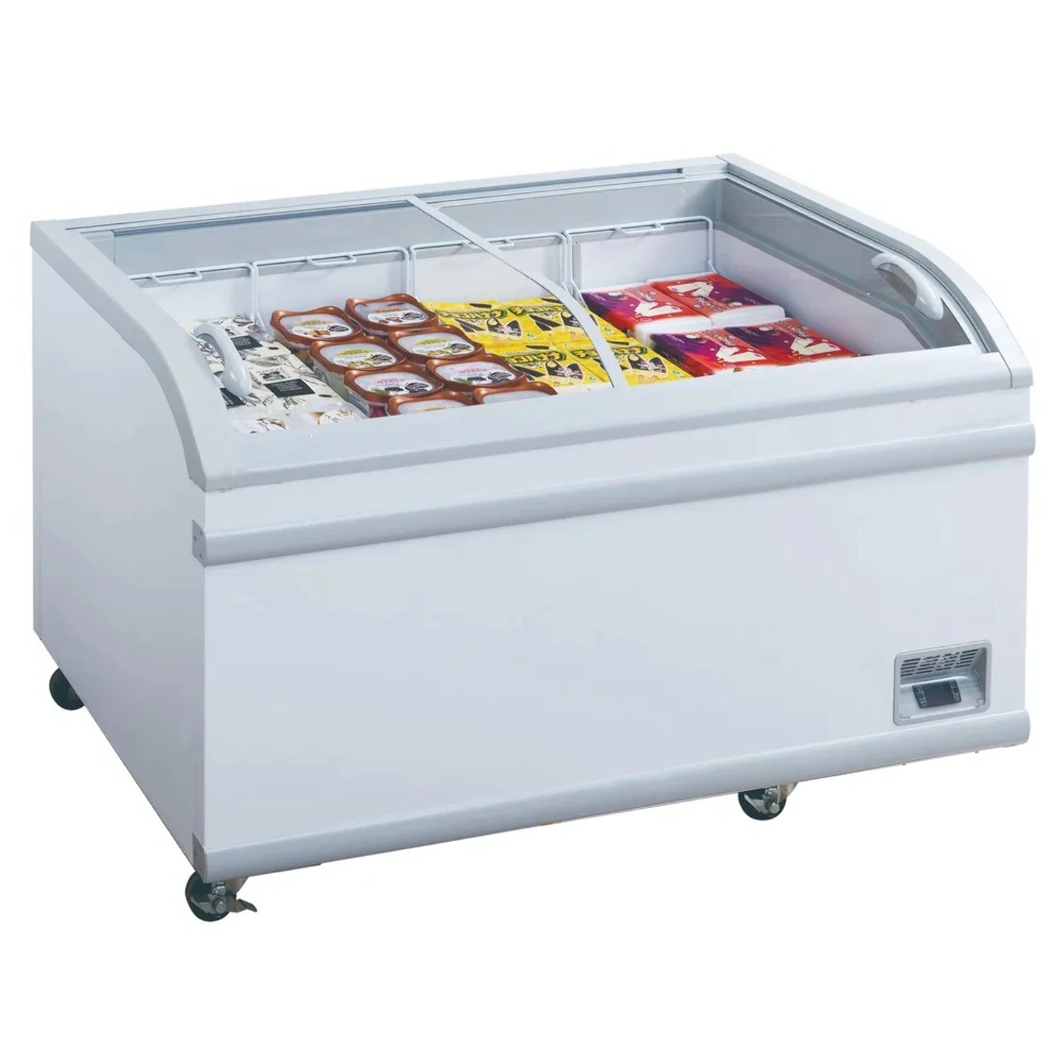 West Kitchen WTD-500Y 56 Glass Slide Top Ice Cream Display Freezer