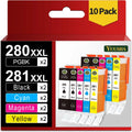 Compatible Ink Cartridge Replacement for Canon 280 281 XXL PGI-280XXL CLI-281XXL for Pixma TR7520 TR8520 TS9120