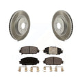 Transit Auto - Front Coated Disc Brake Rotors And Ceramic Pads Kit For Honda CR-V KGT-102091