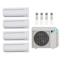 Daikin 55,000 Btu 20.2 Seer 4-Zone Mini Split Heat Pump System - 7K-15K-15K-18K - 5MXS48TV-CTXS07LV-(2) FTXS15LV-FTXS18LV