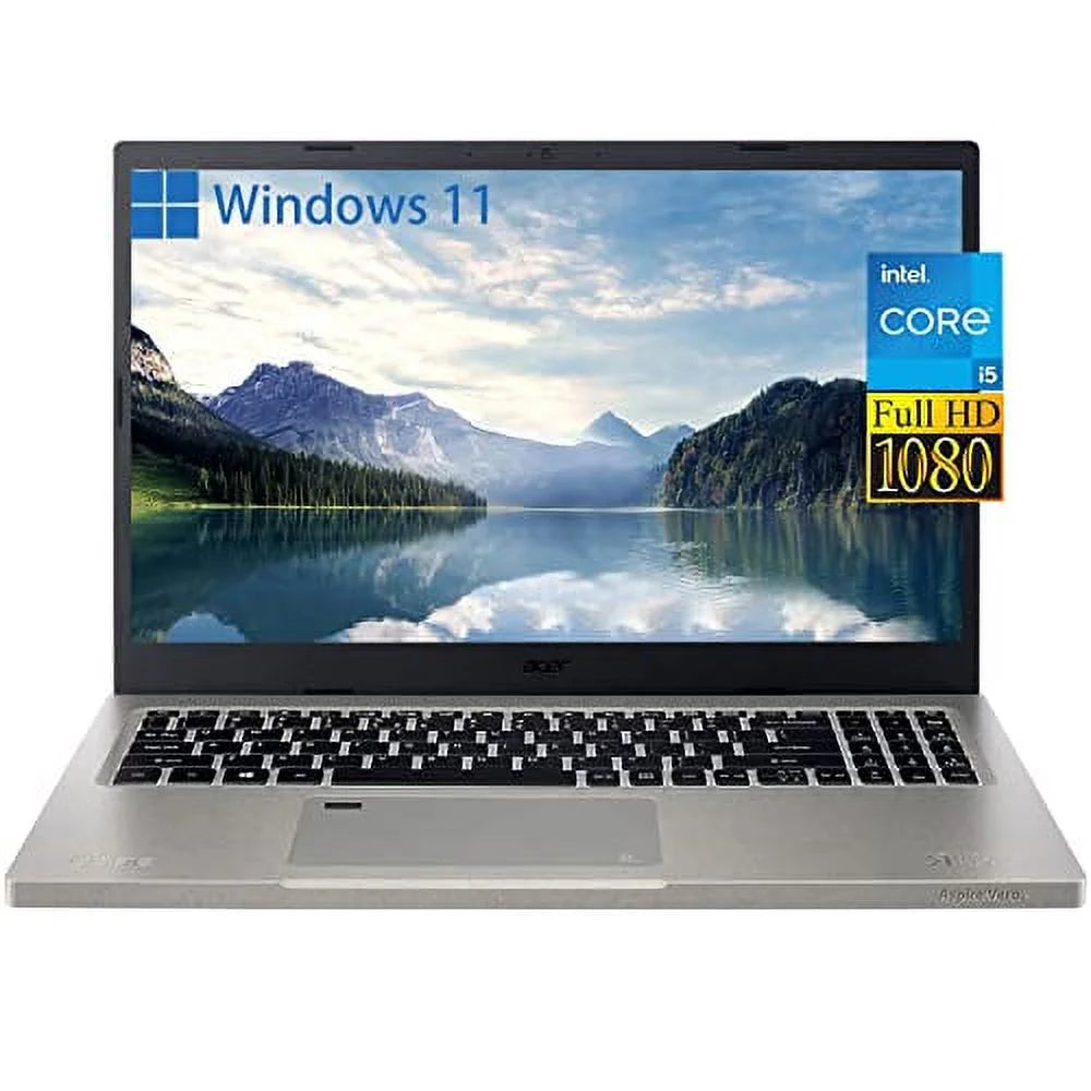 Acer 2023 Newest Aspire Vero Laptop, 15.6¡± FHD IPS Display, 12th Gen Intel Core i5-1235U Processor(10-core), 12GB RAM, 512GB SSD, Intel Iris Xe Graphics, Wi-Fi6, Fingerprint, Windows 11 Home