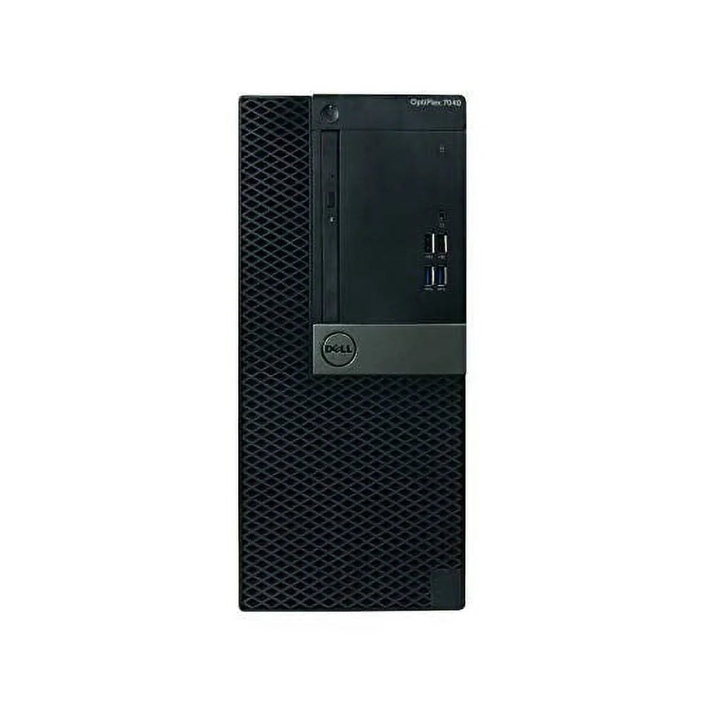 Pre-Owned Dell Optiplex 7040-Tower, Core i7-6700 3.4GHz, 8GB RAM, 512GB Solid State Drive, DVD, Windows 10 Pro 64bit (Refurbished: Good)