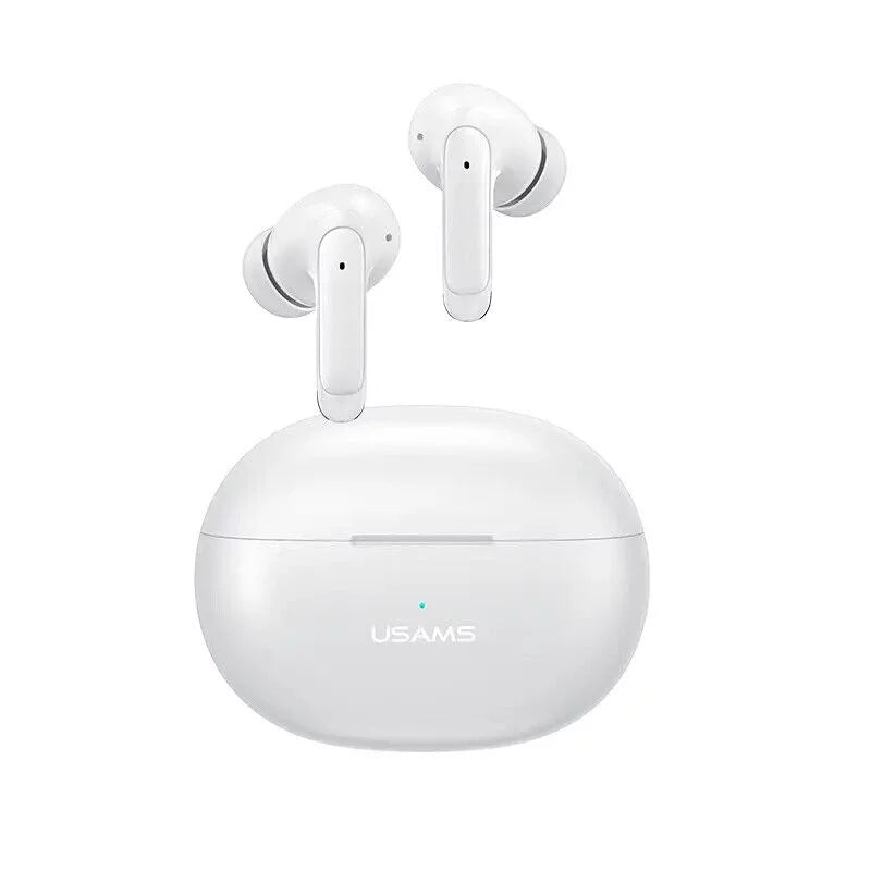for Samsung Galaxy A53 5G Wireless Earbuds Bluetooth 5.3 Headphones with Charging Case,Wireless Earbuds with Noise Cancelling HD Mic,Waterproof Earphones,Touch Control - White