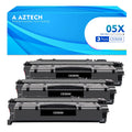 CE505X 05X Toner Cartridge Compatible Replacement for HP CE505X 05X Toner Cartridge for HP P2055 P2055DN P2055D P2055X P2050 High Yield Printer Black 3 Pack
