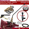 American Shifter  45RFE Shifter Kit Black 23 in. E Brake Cable Clamp Trim Kit Dipstick for F3AFD