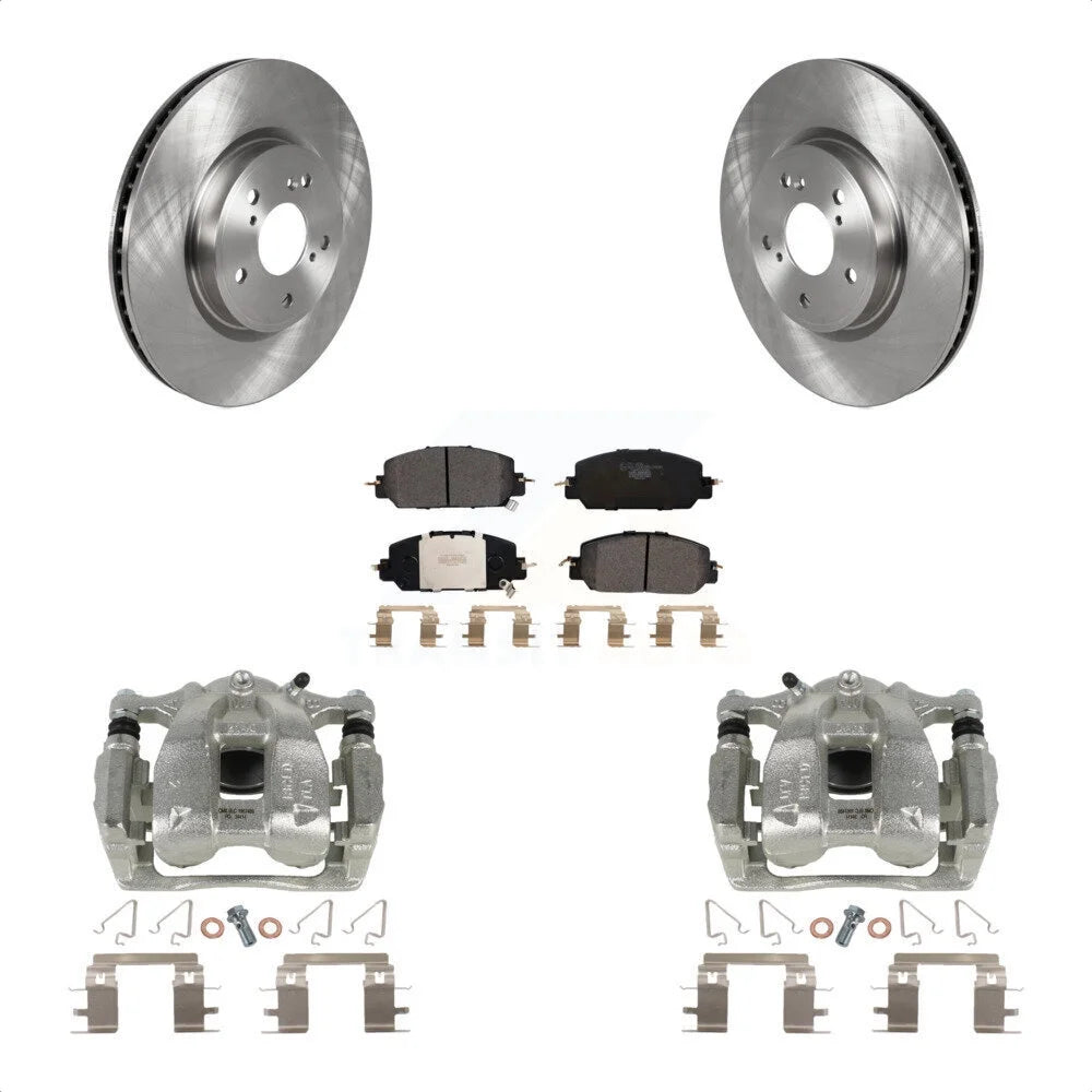 Transit Auto Front Disc Brake Caliper Rotors And Ceramic Pads Kit For Honda CR-V KC8-100365T