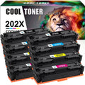 Cool Toner 8-Pack Compatible Toner for HP CF500X CF501X CF502X CF503X Color LaserJet Pro M254dw M254dn M254nw, MFP-M281fdw MFP-M281fdn MFP-M281cdw MFP-M280nw 2x Black, 2x Cyan, 2x Magenta, 2x Yellow
