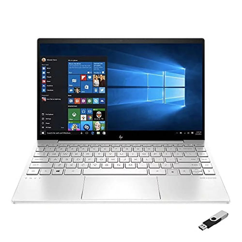 2022 HP Envy Laptop 13.3 inch FHD IPS Evo Platform 4-Core Intel i5-1135G7 Iris Xe Graphics 8GB DDR4 256GB NVMe SSD WiFi 6 Thunderbolt Windows 11 Pro Fingerprint Backlit Keyboard w/ 32GB USB