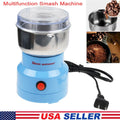 Sanheshun Blue New Coffee Grinder Electric Mill Spice Grinder with Stainless Steel Blades, Multifunction Electric Grain Grinder
