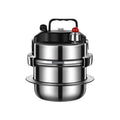 Pressure Canner Cooking Pot Multifunction Portable Cookware Stainless Steel for Household Restaurant Camping Picnic Travel