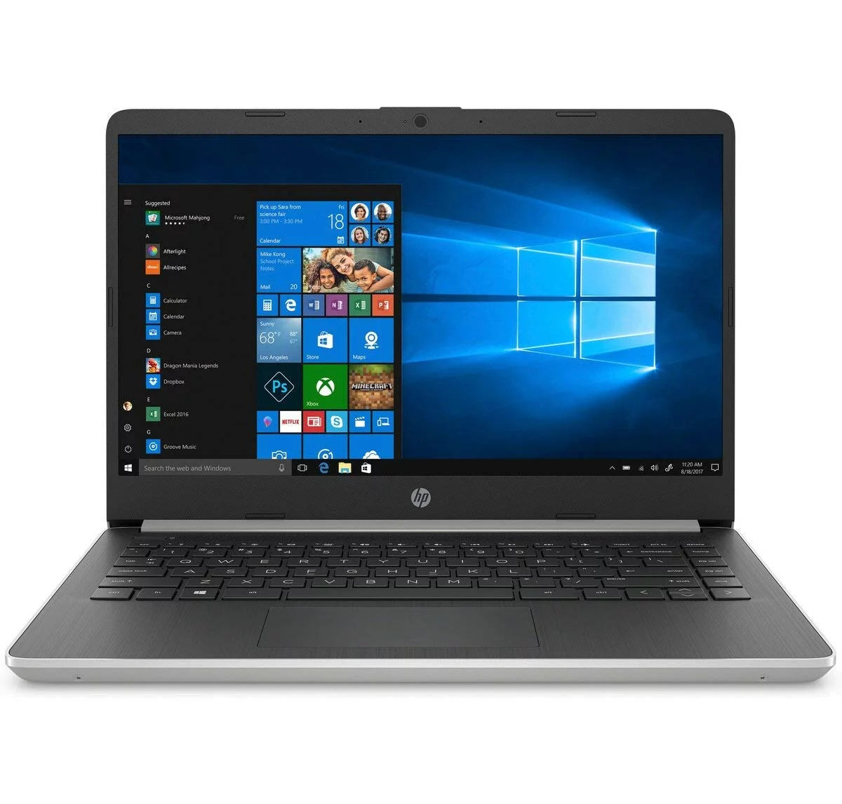 HP 14 FHD Home & Business Laptop 10th Gen Core i5-1035G4, 4GB RAM, 128GB SSD, 4 Core up to 3.70 GHz, Backlit, USB-C, Iris Plus Graphics, Bluetooth 5.0, HDMI 1.4b 4K Output, 1920x1080, Win 10