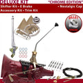 American Shifter  4L60E Shifter Kit Chrome 12 in. E Brake Cable Clamp Trim Kit for F0E3D