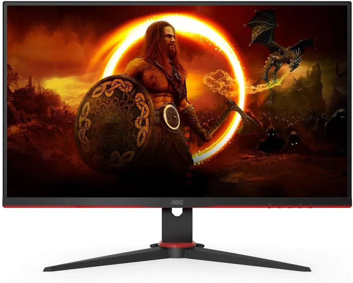 Open Box AOC 27G2E 27 Frameless Gaming Monitor FHD 1080 (Tilt Stand Only) -Black/Red