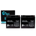 2x Pack - Compatible APC BP1400X116 Battery - Replacement UB12180 Universal Sealed Lead Acid Battery (12V, 18Ah, 18000mAh, T4 Terminal, AGM, SLA)