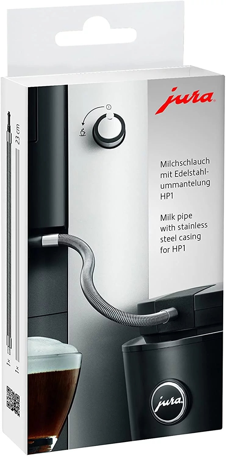 Jura Milk Pipe with Stainless Steel Casing HP1 (For WE8, ENA 8, Micro 90, E6, D6 machines)