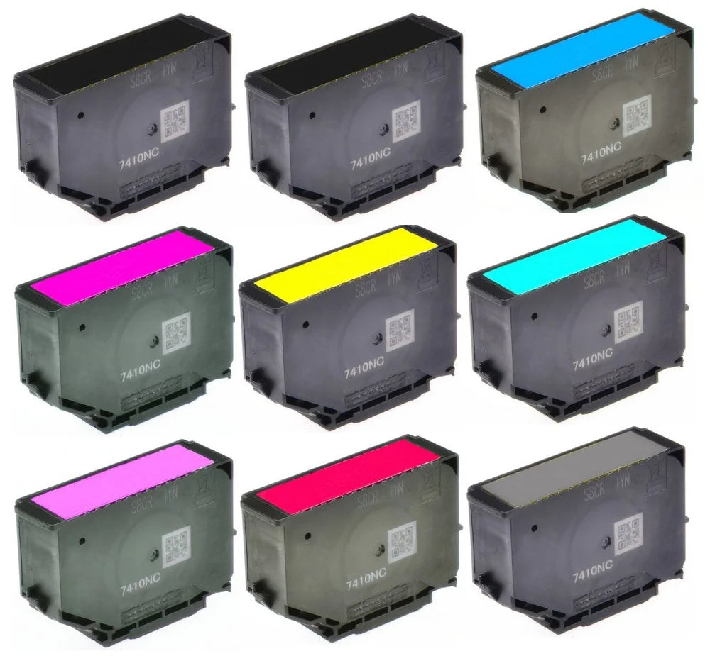 PrinterDash Replacement for Expression Photo HD XP-15000 High Yield Inkjet Combo Pack (2-BK/1-C/M/Y/LC/LM/GY/R) (NO. 312XL/NO.314XL) (C13T04F92B1CMYLCLMGYR)