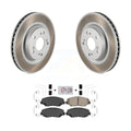 Transit Auto - Front Coated Disc Brake Rotors And Ceramic Pads Kit For 2012-2016 Honda CR-V FWD KGA-100968
