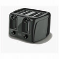 Black 4-Slice Toaster by Black and Decker. The auto centering guides i, Each