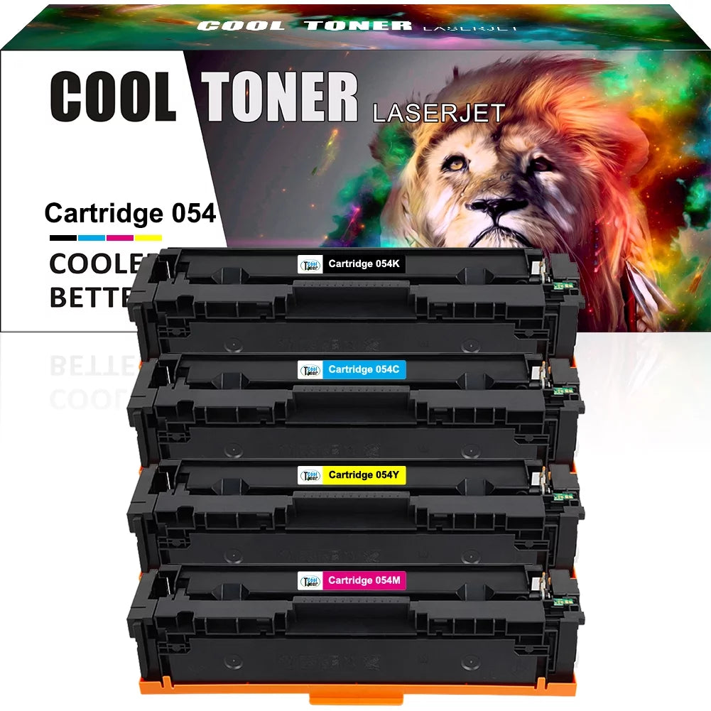 Cool Toner Compatible Toner Replacement for Canon 054 CRG-054 to Use with Color imageCLASS MF641Cdw MF642Cdw MF644Cdw LLBP622Cdw (Black£¬Cyan, Magenta, Yellow,4 Pack)