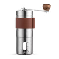 Tomshoo Manual Hand Coffee Grinder With Ceramic Burr Mill Adjustable Grind Stainless Steel Body Wood Holder Built To Last Portable & Washable For Home And Camping Use