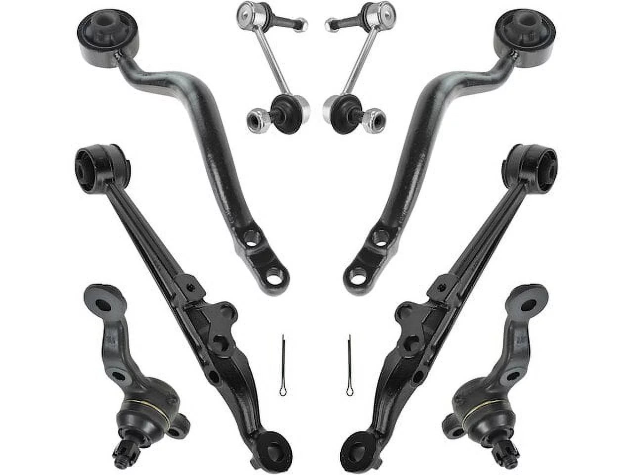 Front Control Arm Ball Joint Sway Bar Link Kit - 8 Piece - Compatible with 2001 - 2005 IS300 2002 2003 2004