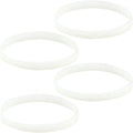 4 Pack White Gasket Rubber Sealing O-Ring Replacement Part For Nutri Auto- Blenders BL480 BL681A BL682 BL640