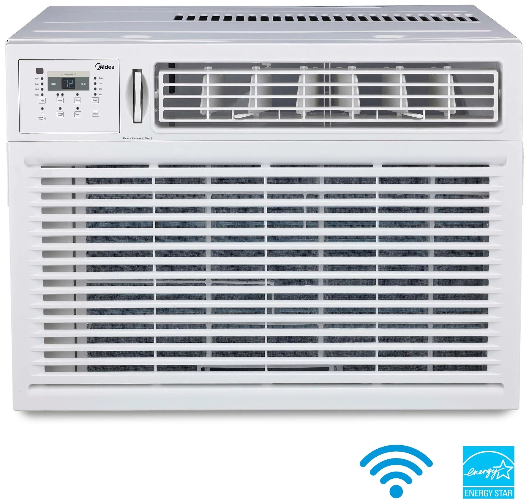 Midea 25,000 BTU 230V Smart Window Air Conditioner with ComfortSense Remote, White, MAW25S2WWT