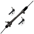 Detroit Axle - Rack and Pinion Kit for 2002-2009 Chevy Equinox Saturn Vue Pontiac Torrent Complete Power Steering Rack & Pinion Assembly, 2 Outer Tie Rods 2003 2004 2005 2006 2007 2008 Replacement